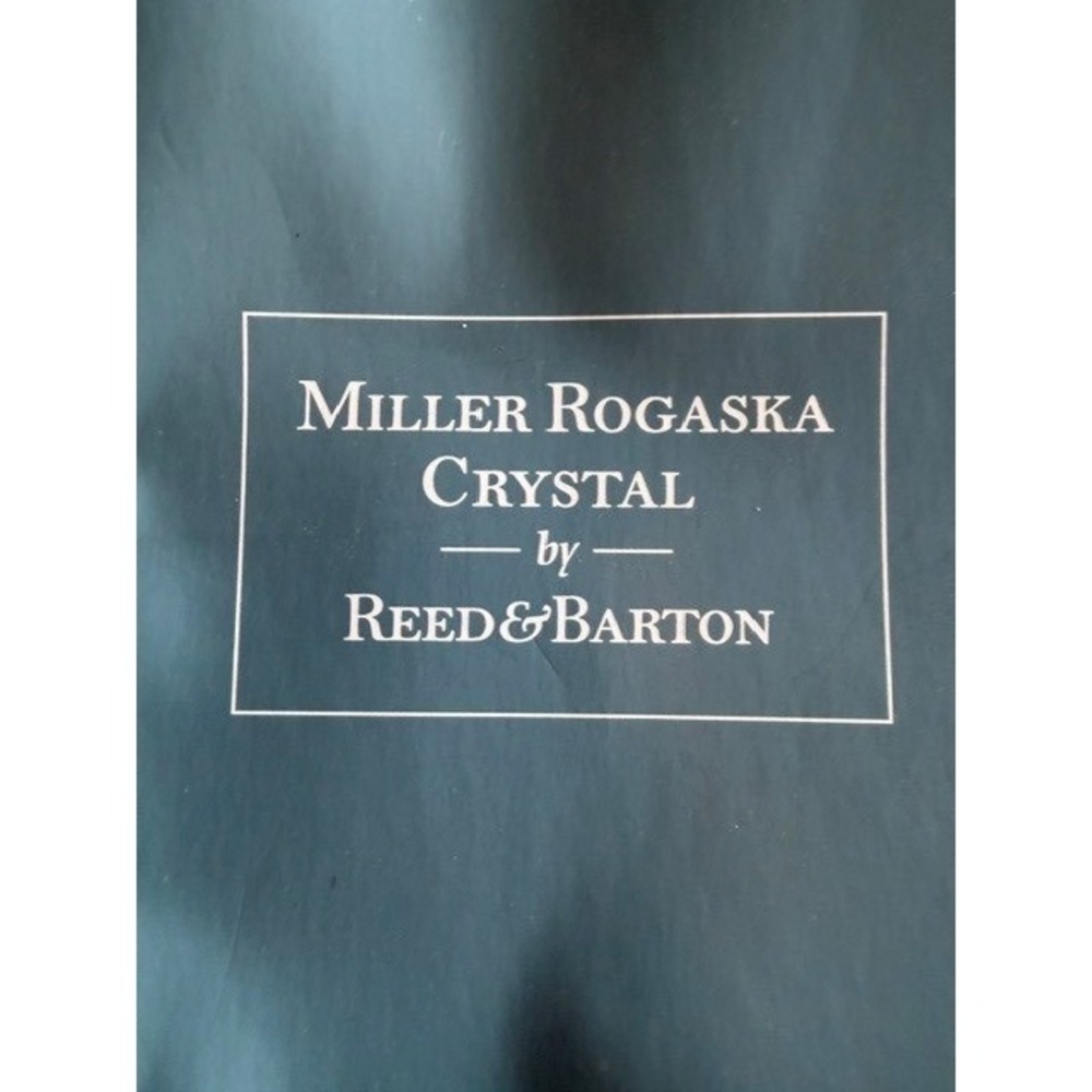 Miller Rogaska Crystal Lumina 10" Bowl by Reed & Barton Slovenia 7800-1001MH NEW - Picture 6 of 8